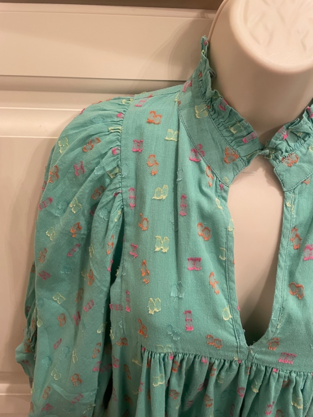 Never a Wallflower puff sleeve dress sz M - Picture 2 of 7